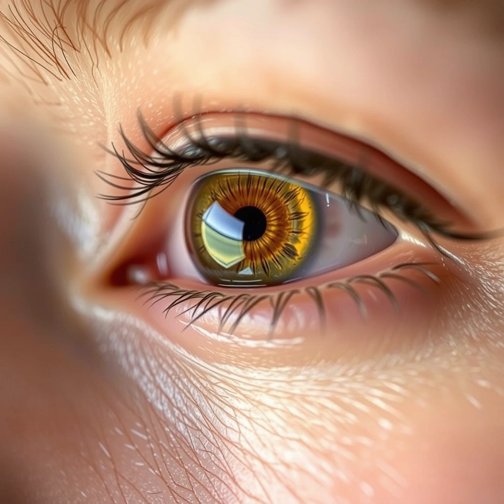 Makroaufnahme eines gesunden Auges